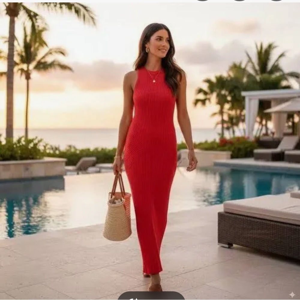 NWT En Saison Tera Knit Midi Dress